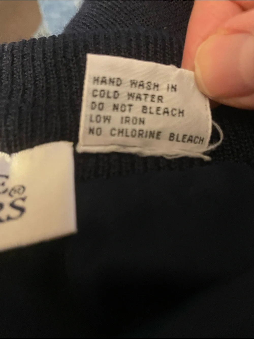 Nicole Summers Wool Blend Knit Ankle Skirt Sz Small Navy‎